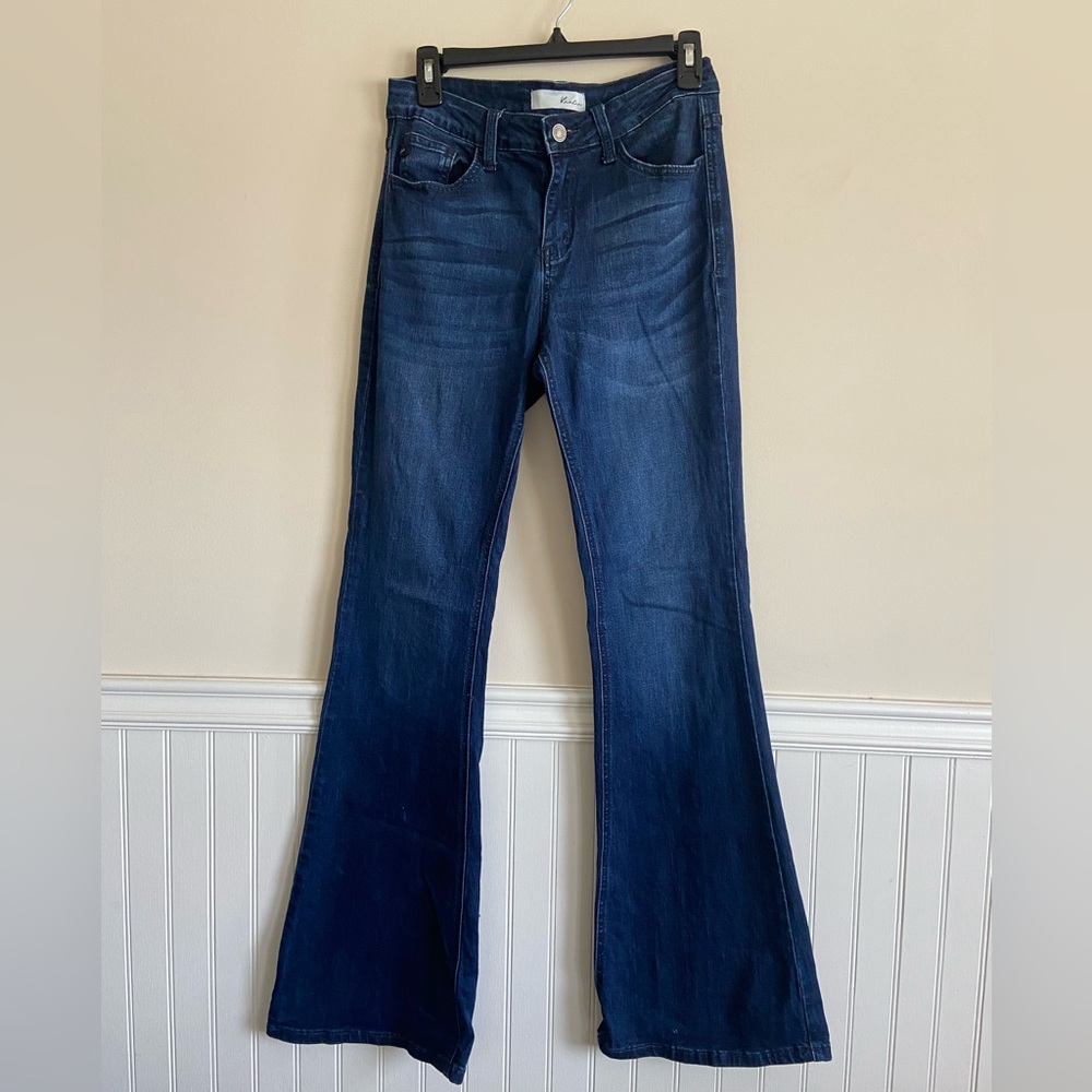 Buckle Flare Jeans